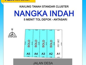 5 Menit Tol Depok-Antasari Tanah Kapling Perumahan Luas 161 M2