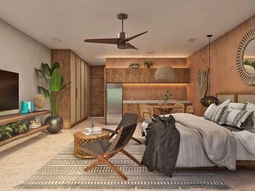Estudio con alberca, ethnic mall, servicio de instagram butler, Tulum en venta A