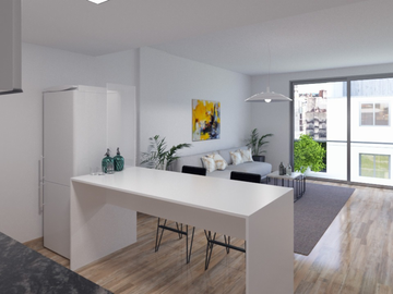Rosario: Mendoza 2128 monoambiente al frente con balcon de 31 m2, Rosario, Santa Fe Argentina