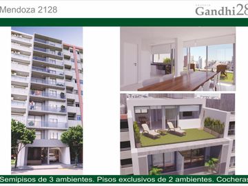 Rosario: Mendoza 2128 monoambiente al frente con balcon de 31 m2, Rosario, Santa Fe Argentina