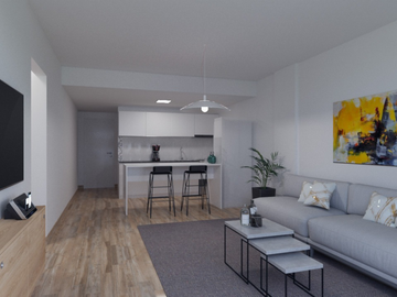 Rosario: Mendoza 2128 monoambiente al frente con balcon de 31 m2, Rosario, Santa Fe Argentina
