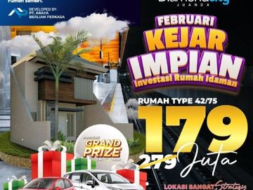 ON FEBRUARY SALE! DIAMOND CITY JUANDA 1, Hanya di DCJ 1 Rumah Murah Akses Cepat ke Surabaya