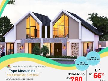Modern plus kolam renang pribadi dekat UII