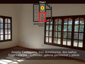 Amplia Casaquinta sobre calle Brasita de Fuego, Lowo Che, Toay