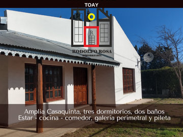 Amplia Casaquinta sobre calle Brasita de Fuego, Lowo Che, Toay