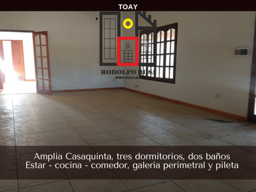 Amplia Casaquinta sobre calle Brasita de Fuego, Lowo Che, Toay
