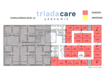 Consultorios en Venta en Torre Triada en Col. México