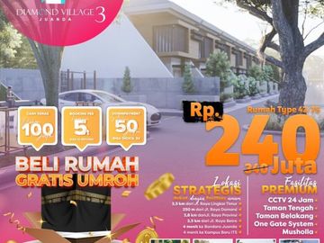 BANYAK BONUSNYA, WA. 0821-3993-----, Harga Rumah Sidoarjo 2022 240 Juta, Diamond Village Juanda 3
