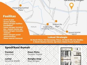 CITRA KARAWANG MEGAH DP 2JTAN angsuran 900rban Dibantu Sampai Akad