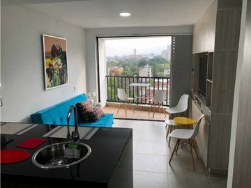 VENTA APARTAESTUDIO NUEVO AMOBLADO EN LA FLORA
