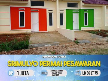 Rumah subsidi angsuran Free di Natar