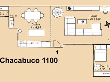 Depto 4 amb  Venta San Telmo Terraza propia 100m2