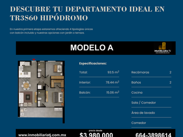 Estrena en TR3S60, departamentos en venta!