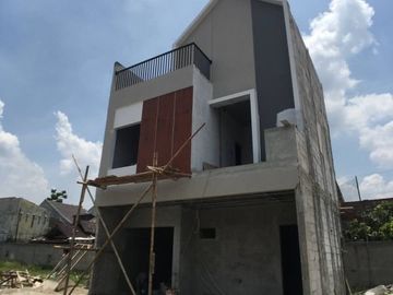 Townhouse Rumah Syariah 2 lantai Tengah Kota Bogor Gratis Rooftop Tanpa BI Checking