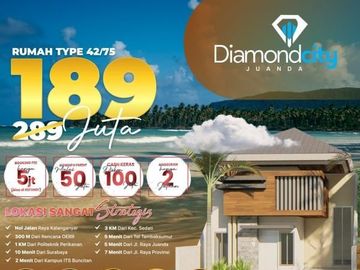 HARGA PROMO, WA 0813-2308-----, Rumah Ternyaman di Sidoarjo Hanya 100 Jutaan, Diamond City Juanda
