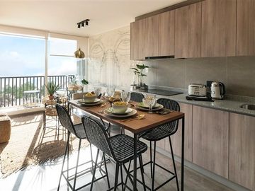 Departamento en venta de 2 dorm. en La Cisterna