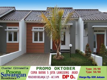 UNIT READY . Tersedia juga TYPE 40/ 120 meter. tanpa DP