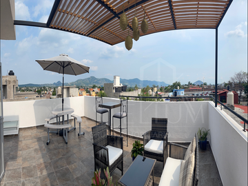 Casa en venta en Jiutepec en condominio con roof garden