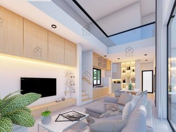 New two-story villa with a clean look and modern design you might find in Europe awaits you in Chiang Mai