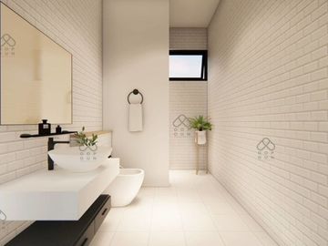 New two-story villa with a clean look and modern design you might find in Europe awaits you in Chiang Mai