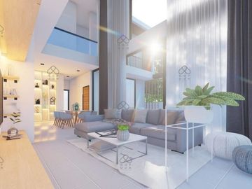 New two-story villa with a clean look and modern design you might find in Europe awaits you in Chiang Mai