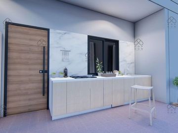 New two-story villa with a clean look and modern design you might find in Europe awaits you in Chiang Mai