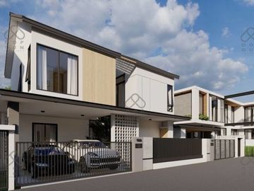 New two-story villa with a clean look and modern design you might find in Europe awaits you in Chiang Mai