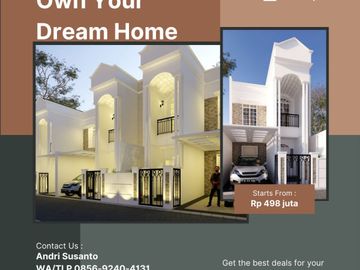 Rumah dijual di Cilangkap Tapos Cimanggis Depok 500 juta an