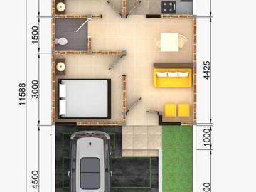Rumah Villa Modern di Griya Cendana dekat Brimob Pakis