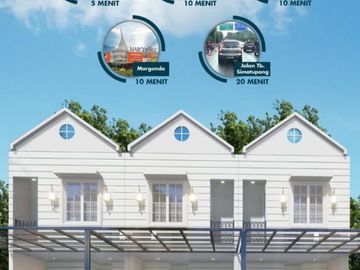 Rumah baru 2 lantai, rp 470 jt @ di beji depok