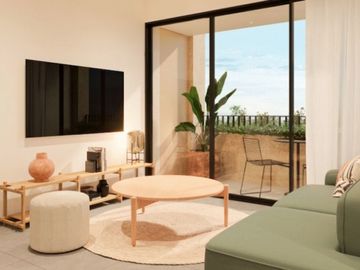 Departamento tipo loft con terraza, alberca, Gimnasio, pre-construccion, venta,