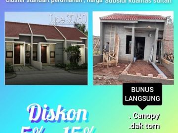 Hot Promo!! Free Semua Biaya - Biaya : Cluster Murah 100Jt-an