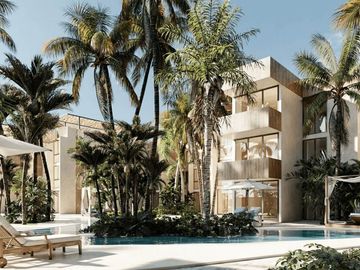 Condominio frente al mar, con club de playa, areas verdes y amenidades, en pre-c