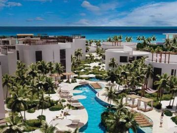 Condominio frente al mar, con club de playa, areas verdes y amenidades, en pre-c