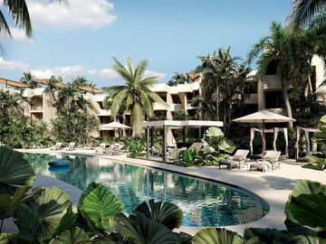 Condominio frente al mar, con club de playa, areas verdes y amenidades, en pre-c