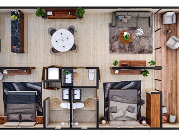 DEPARTAMENTO EN VENTA EN MERIDA VIVE COMO EN UN RESORT CON MAS DE 20 AMENIDADES