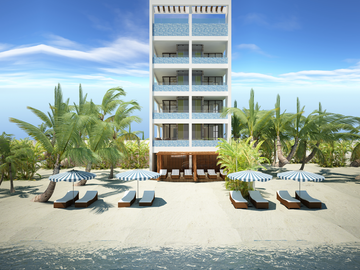 DEPARTAMENTO FRENTE DE LA PLAYA SANTA CLARA YUCATAN