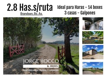 Campo en venta en Brandsen. 2,8 Has. Haras