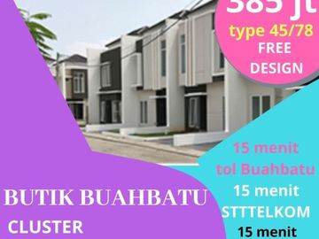 Cluster mewah elite ala vlla sejuk di kodya dkt TOL BHBATU DAN TELKOM