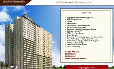 MANDALUYONG CONDO PRE SELLING, NEAR BGC ORTIGAS LINK