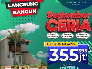 Harga Promo MURAH, Call 08213993----, Perumahan Sedati Sidoarjo Baru 355 Juta Diamond Village Juanda