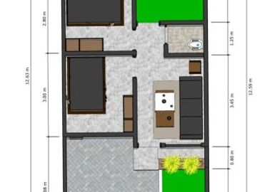 Rumah Modern Harga Terjangkau Hanya 3 menit ke Pasar Nasakom