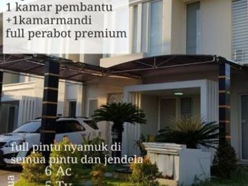 Rumah di Pakuwon City cluster Long Beach full furnish siap huni
