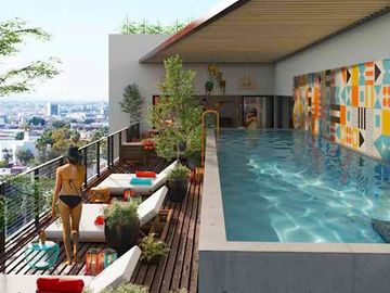 Penthouse con alberca, coworking, pet friendly, venta Providencia Guadalajara