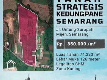 TANAH STRATEGIS ZONA KUNING DEKAT BSB MIJEN SEMARANG