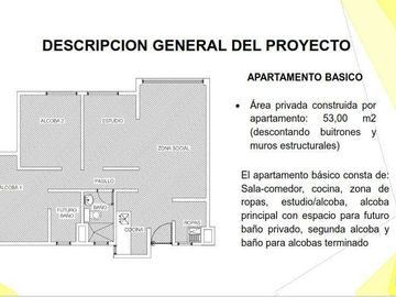 Santa Catalina Vende proyecto sobre planos de apartamentos tipo VIS.