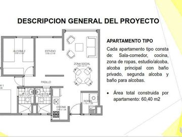 Santa Catalina Vende proyecto sobre planos de apartamentos tipo VIS.