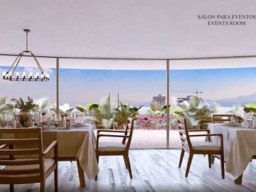 Penthouse con terraza semi techada de 37 m2, 4 estacionamientos, alberca con car