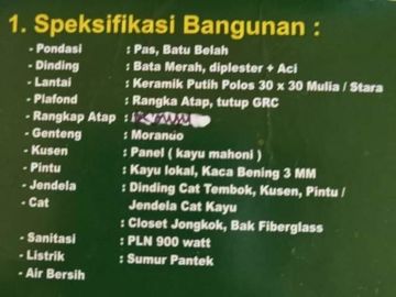 Di jual rumah di Dawuan ,suka tani,cirebon