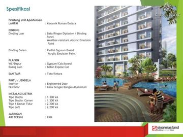 Casa De Parco Tower Cassea Ready Stok Keren di BSD City